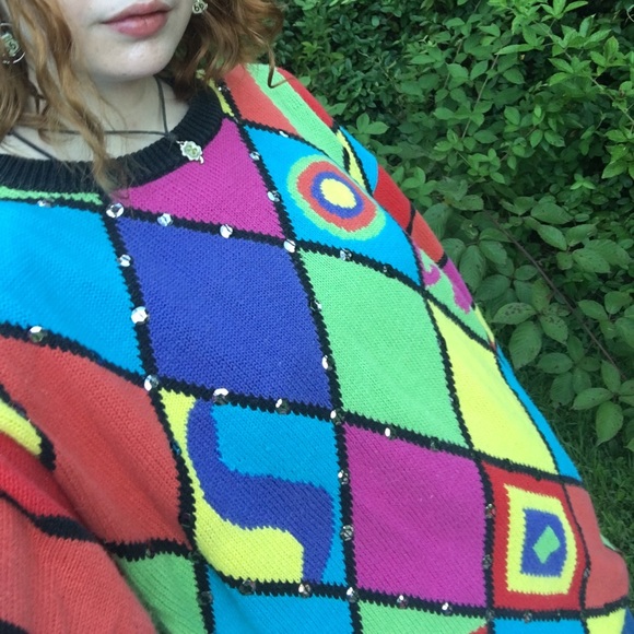 πππ¦ Funky Vintage L'eau Vive Sweater - Picture 3 of 13